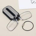 Nose Clip-on Reading Glasses Folding Legless Ultralight Keychain Glasses Men Women Mini Portable Presbyopic Glasses. 