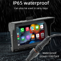 5 Inch Portable Motorcycle Capacitive Display for Wireless Carplay Android Auto IP65 Waterproof Motorcycle Screen. 