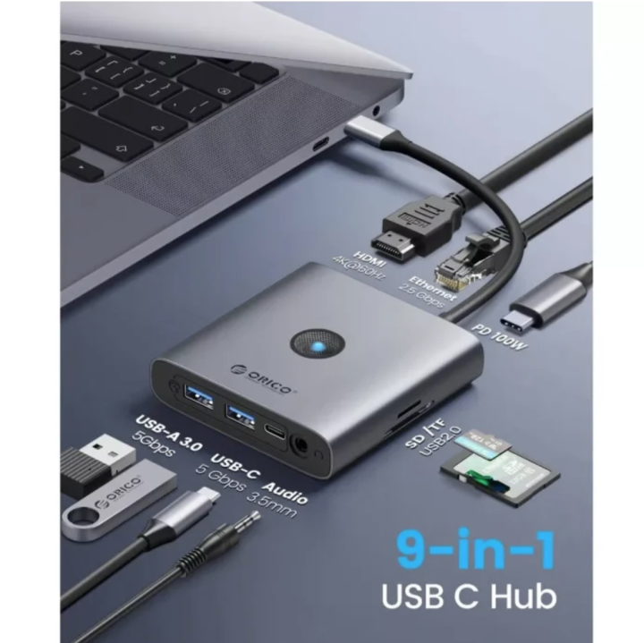 ORICO%20FAX3-8P-GY-EP%20Type-C%20Docking%20Station%20-%20Image%202