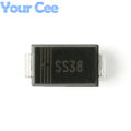 20PCS Original SS3200 SS3150 SS310 SS38 SS32 SS2150 SS28 SS22 SS1200 SS1150 SS18 SMA SMD Schottky Diode Rectifier.