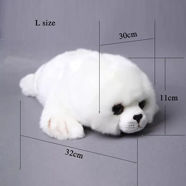 Soft Cute Seals Plush Toy Sea World Animal Sea Lion Stuffed Doll Big Eyes Baby Birthday Gift for Kids Christmas Dropshipping Daraz .bd