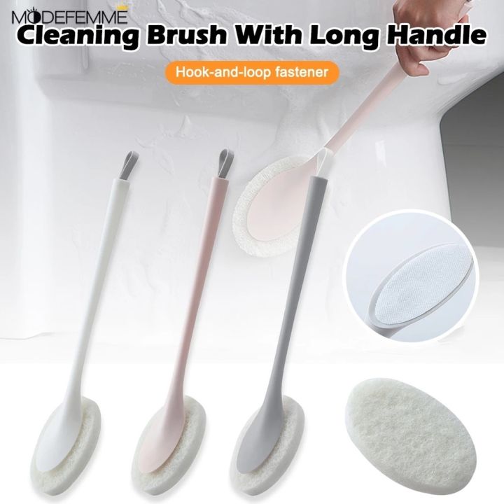 Long Handle Sponge BrushDIY Cleaning Magic Sponge For Dishwashing Kitchen Toilet Bathroom Cleaning Tool Accessories