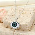 Wholesale 3D evil eye necklace pendant chains gold plated silver plated red evil eye decor jewelry man or woman necklace.