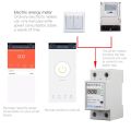 Smart wer Meter Switch wer Consumption Monitoring Meter 110V 220V Din Rail Smart Life/Tuya App.