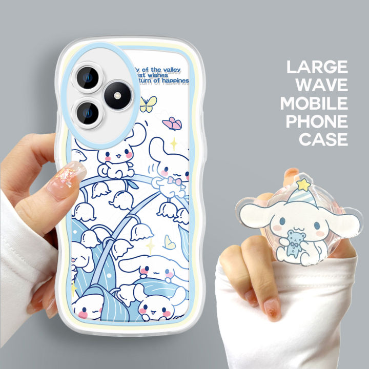 TA for Realme 7i C17 Back Cover Cute Melody Kuromi Fashion Wavy