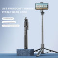 Q05 Selfie Stick Tripod Extendable Mobile Phone Selfie Extension Rod Sturdy Stainless Steel Stand Portable Lightweight Camera Stand For Face Time Zoom Meeting Photograph.