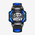 (New)Kid Boy LED Round Dial Alarm topwatch Week Waterproof Digital Writ Watch. 