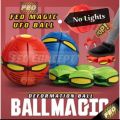 UFO Magic Ball Flying Saucer Football Frisbee Ball Kids Flat Throw Disc Ball Outdoor Sports Deformation Ball Toy gift.