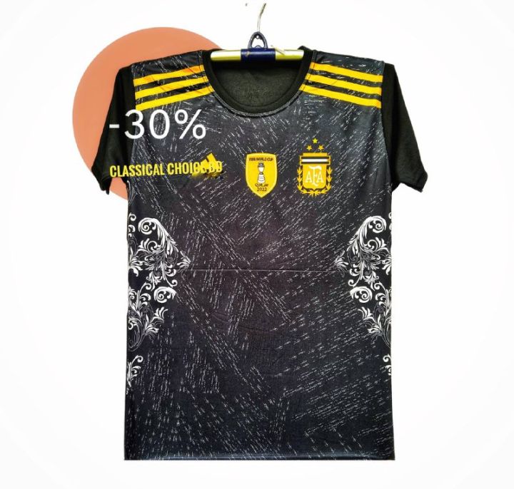 New Three Star argentina black jersey 2024