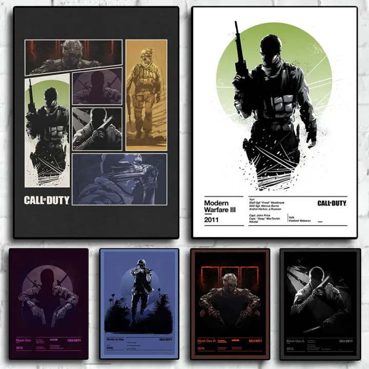 Hot Video Game Call of Duty Black Ops 4-Zombie Poster Canvas Painting HD Printed Wall Art Pictures for Living Room Home Decor