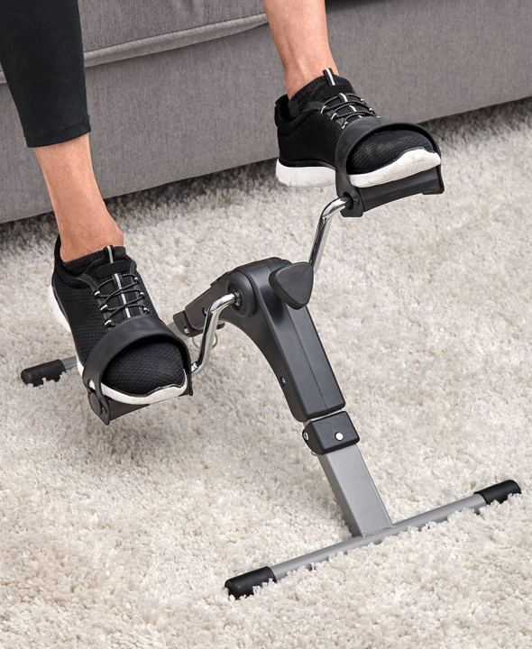 Mini Exercise Cycle/Portable Folding Arm & Leg Pedal Exerciser With Digital Lcd Display Home Indoor Mini Exercise Bike Resistance Adjustable