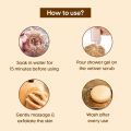 Scrubber Organic Round Shower Loofah & Bath Sponge - Body Brush. 