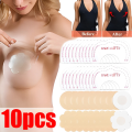 2/10pcs Disposable Chest Pull Tape Clear Self-adhesive Women Strapless Bra Chest Patch Lifting Seamless Invisible Chest Paste.