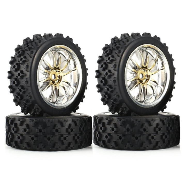 1/10 Scale RC Car Tires & Wheels - 2.68 Inch On-Road Racing Tires For Touring Drift Cars