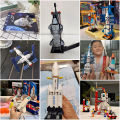 【Get the Perfect Fit】 Space Shuttle Rocket Building Blocks Toys for Kids Educational Gift for Boys Girls. 