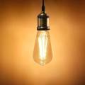 Vintage LED Edison Bulb, 4w/6w, 40w/60w, warm-amber 2700k. 