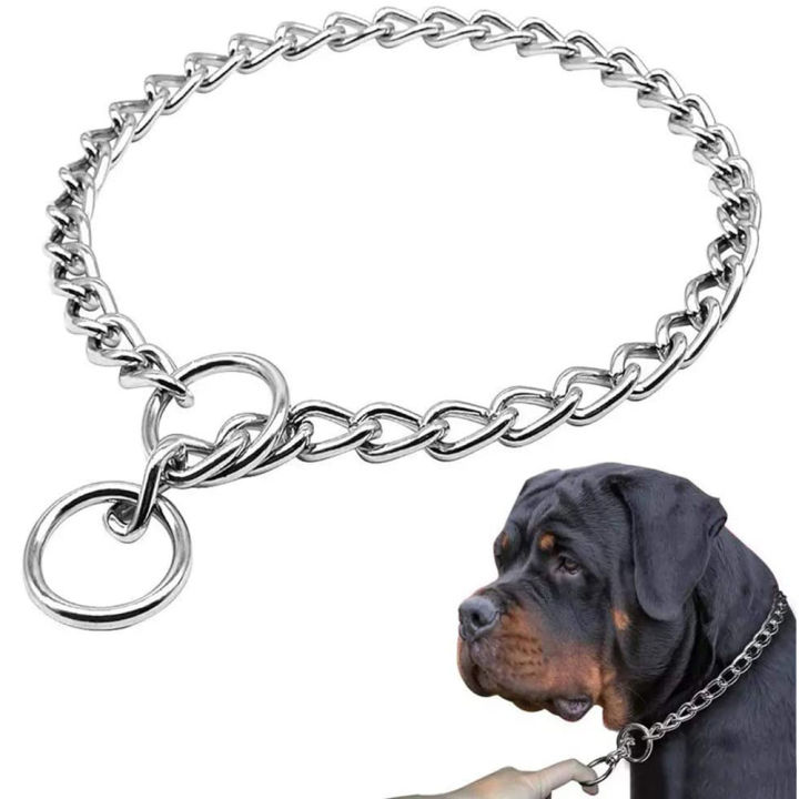 Dog Choke Collar Slip P Chain Heavy Chain Dog Training Choke
