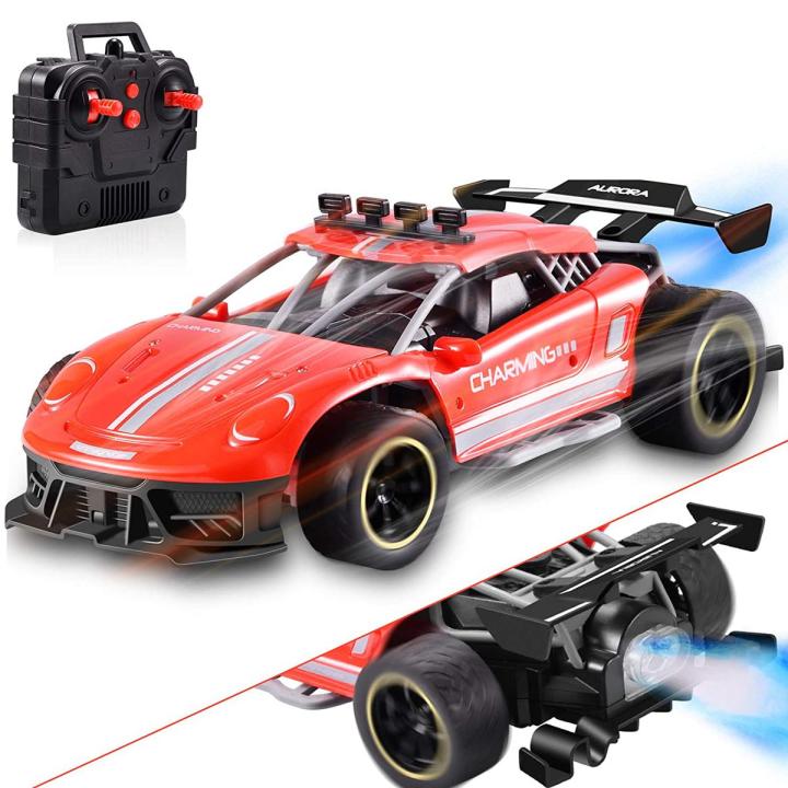 Remote Control Drift Toy Car for Kids High, Fusion Rechargeable Remote  Control Spray Runner Car ,Speed Racing Car with Light and Spray for Boys  and