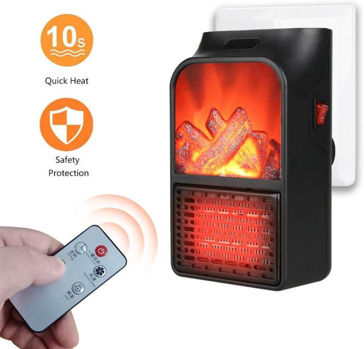 RC Room Heater Fireplace Flame for Bedroom Bathroom Office Home Indoor
