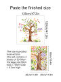 MS6131 New Cartoon Animal Tree Digital Preschool Room Decoration Wall Stickers Bedroom Background Wall Decoration Wall Stickers.