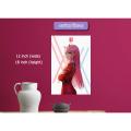 Zero Two Darling In the Franxx Anime Poster Sticker -12 inch x 18 inch. 