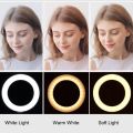 20" Selfie LED Ring Light with Tripod Stand & Cell Phone Holder Desktop Lamp Mini Led Camera Light for Tiktok/Youtube/Live/ Makeup/Photography..