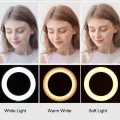 20" Selfie LED Ring Light with Tripod Stand & Cell Phone Holder Desktop Lamp Mini Led Camera Light for Tiktok/Youtube/Live/ Makeup/Photography.. 