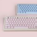 XVX Ice Crystal Translucent Backlit Keycaps Side Printed Keycap OEM Profile Cherry MX 61 Mechanical Keyboard 113 keys.