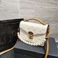 2021 High Quality Woman Embossing Much Interlayer Handbag Messenger Girl Purses Ladies Bag with Pearl Strap. 