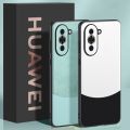 For Huawei Nova 10 Case 360 Degrees Protection Leather Soft Border Anti-fingerprint Color Blocking Design For Huawei Nova 10 Back Cover.