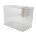 Small Fish Tank Plastic Clear Micro Landscape Desktop Aquarium For Goldfish. 