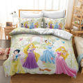 Disney Beauty and The Beast Snow White Princess Bedding Set Quilt Duvet Cover for Kids Bedroom Decor Single Twin King Set.