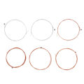 Guitar String Replacement, Stable Tuning Rust Proof Acoustic Guitar Strings Harmonious Soft Melody Metal 6Pcs for Performance for Beginners. 