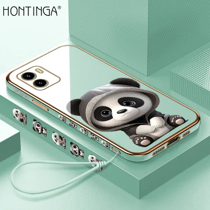 Hontinga%20for%20Vivo%20Y15S%20Y15A%20Y01A%20Y01%20Back%20Cover%20With%20Free%20Strap%20Luxury%206D%20Plating%20Cute%20Panda%20Side%20Pattern%20Case%20Soft%20Silicone%20Square%20Mobile%20Cover%20-%20Image%202