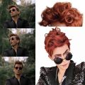 Good Omens Devil Crowley David Tennant Sunglasses Retro Frame Vintage Metal Round Punk Glasses Men Cosplay Props Eyewear Women. 