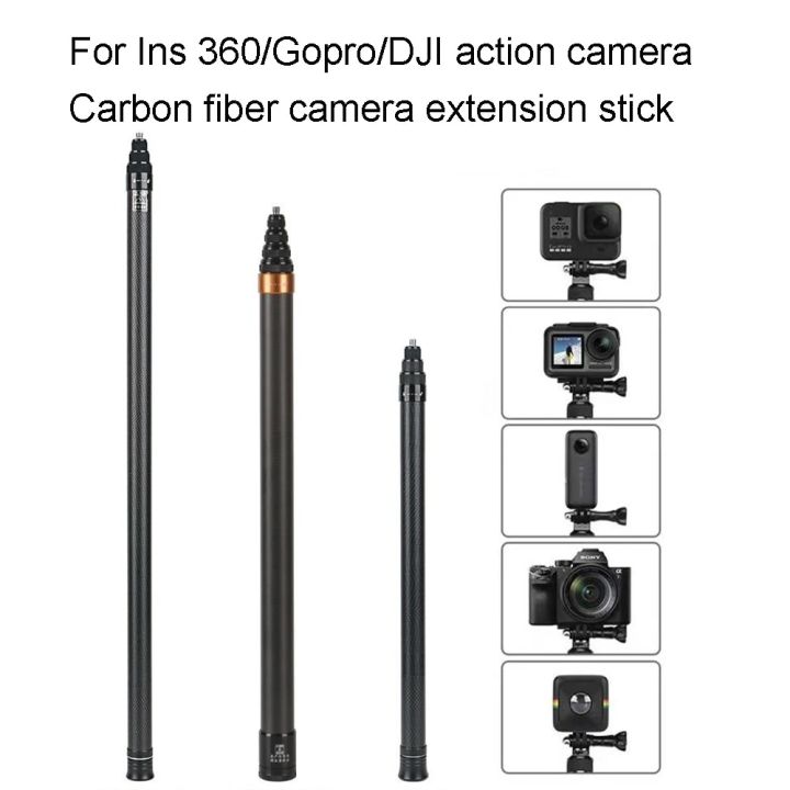 For Insta360 One X3 Accessories 2.9M Carbon Fiber Selfie Stick for Gopro / For DJI pocket 3 Super Long Selfie Stick Tripod