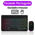 Backlit Backlight Wireless Keyboard And Mouse For iOS Android Windows Bluetooth Keyboard For Cell Phone Ipad 10 Inches Devices. 