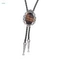 Crown Bolo Tie, Necktie American Necklace for Birthday Men/Women.