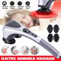 Double Head Infrared Body Massager Hammer for Neck, Back & Leg – Handheld Electric Full Body Massage Machine with Variable Speed. 