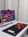 FNATIC SteelSeries Gaming Mousepad Orange/Black 700*300*3mm Keyboard Mousepad.