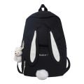 Cute Rabbit Young Girl School Backpack Female Large Capacity Kawaii Back Pack Mochila Pink Women Bagpack Nylon Cartoon Schoolbag. 