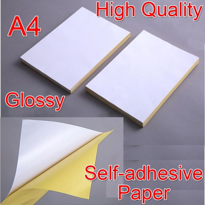 A4%20Self%20Adhesive%20Sticker%20Paper%20Glossy%20White%20Blank%20Sticker%20Paper%20-%2025%20Sheets%20-%20Image%202