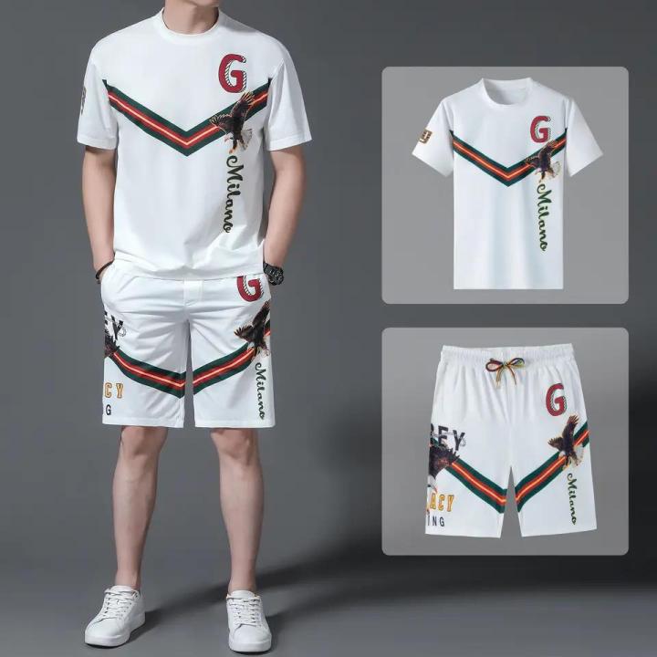 White Combo T-Shirts & Pants for Men - Stylish Matching Sets - Easy to Use And Maintain - Comfortable and Fashionable T-Shirts and Pants