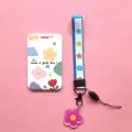 Fashion Flower Women Card Protector Cover Case Card Holder Neck Strap with Lanyard Badge Holder Work ID Card Bus ID Card Holder.