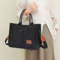 Women Fashion Shoulder Bag Large Capacity Canvas Tote Bags Adjustable Strap Crossbody Bag Multi Pocket Square Work Commuting Bag.