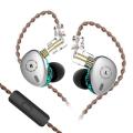 KBEAR KB06 2BA+1DD Hybrid Earphones HIFI Stage DJ Monitor Earphone Headphones With MMCX Connector Earplug Cable.