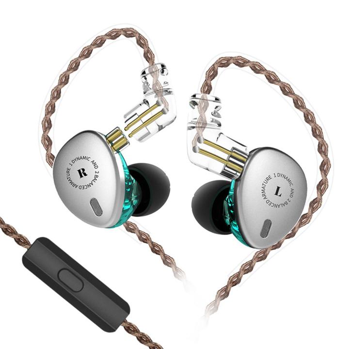 KBEAR KB06 2BA+1DD Hybrid Earphones HIFI Stage DJ Monitor Earphone Headphones With MMCX Connector Earplug Cable