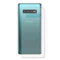 Samsung Galaxy S10+ Transparent 3D Carbon Fiber Back Skin Rear Screen Guard Protector Sticker. 