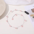 Cute Little Flower Braid Fairyism Hair Chain Flower Small Hairpin Summer Versatile Side Tassels Hair Rope. 