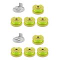 JOUYI 8x AC80RL3 Replacement Spool Line for Ryobi One Plus+ 18V, 24V, and 40V Cordless Trimmers, Weed Eater String Auto-Feed.